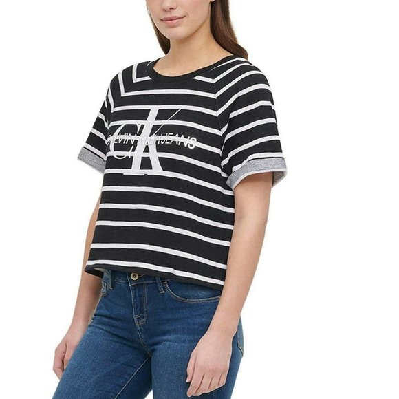 CALVIN KLEIN JEANS FRENCH TERRY LOGO TOP - Picture 3 of 4